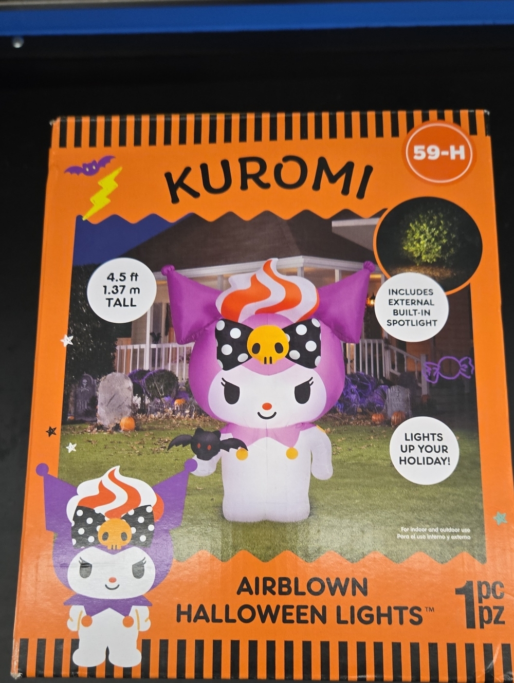 Purple & White Kids Airblown Halloween Costume
